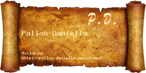 Pallos Daniella névjegykártya